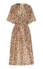 Rochas Osprey Printed Silk Midi Dress