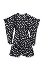 Moda Operandi Carolina Herrera Puff-sleeve Polka-dot Silk Organza Mini Dress