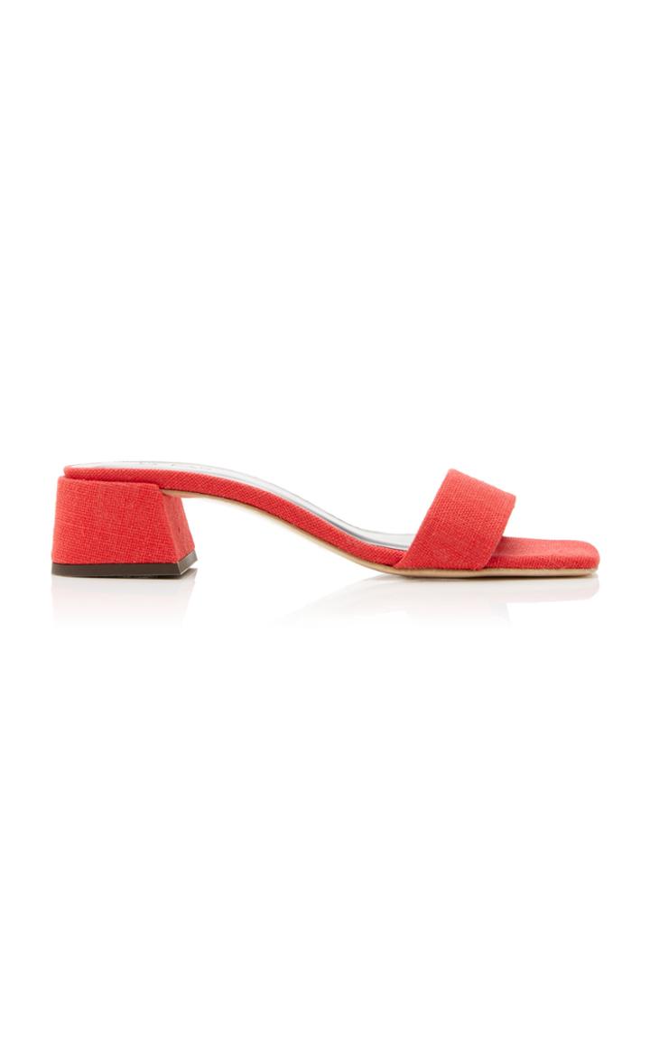By Far Courtney Linen Sandals