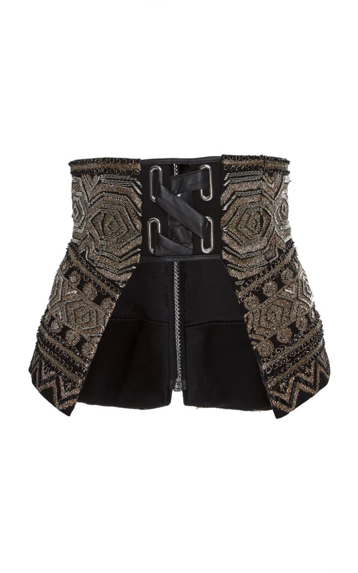 Sally Lapointe Metallic Coil Embroidery Corset