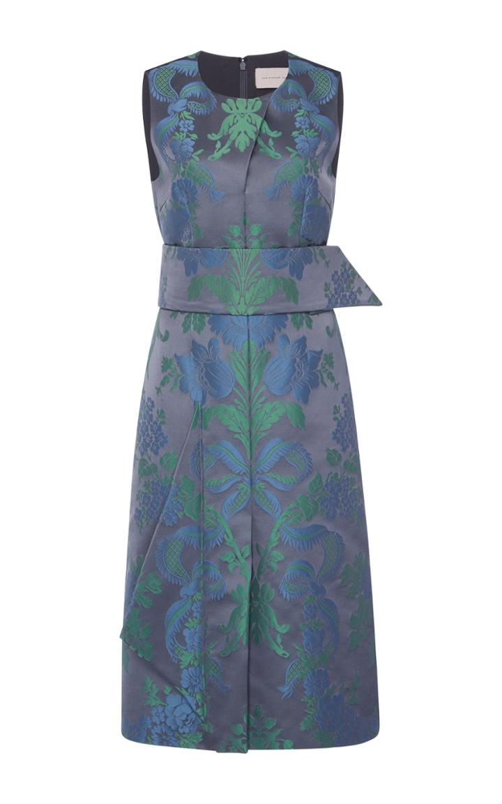 Christopher Kane Silk Midi Velcro Dress