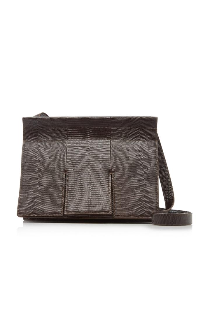 Moda Operandi Co Castle Lizard-effect Leather Crossbody Bag