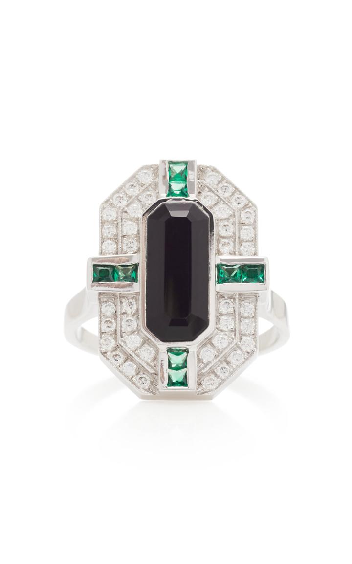 Melis Goral 14k White Gold And Multi-stone Ring