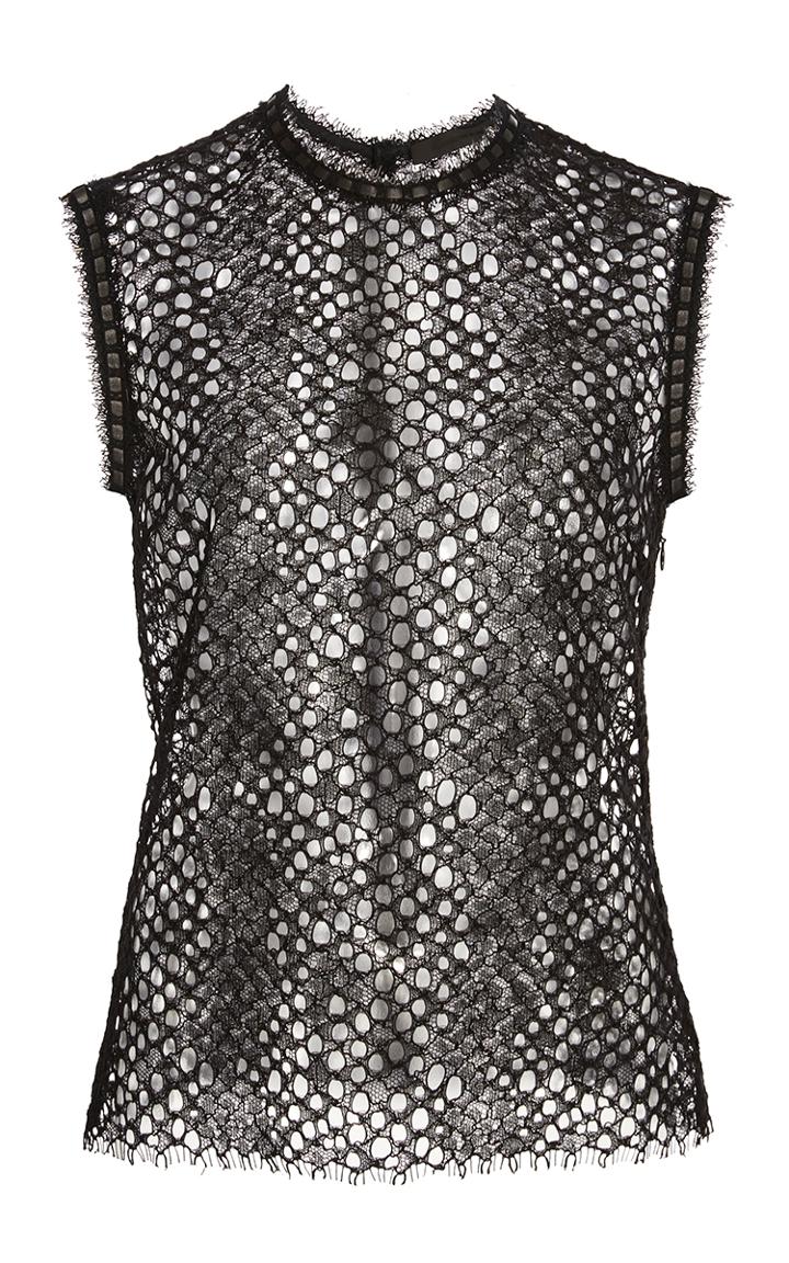 Alexander Wang Python Lace Sleeveless Top
