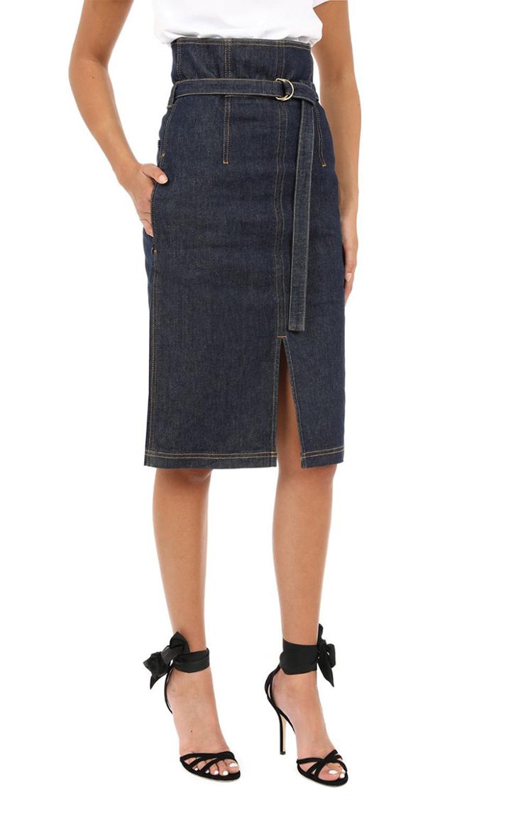 Moda Operandi Philosophy Di Lorenzo Serafini High Waisted Belted Skirt