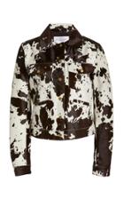 Moda Operandi Michael Kors Collection Calf Hair Jean Jacket