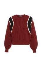 Frame Balloon-sleeve Cotton-blend Cropped Sweater