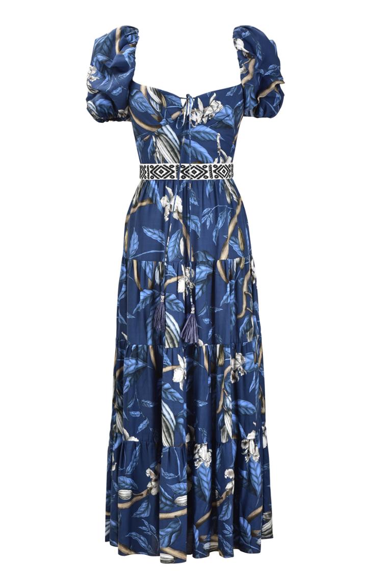 Moda Operandi Johanna Ortiz Botanical Heritage Printed Crepe Midi Dress