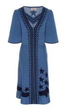 Temperley London Loren Embroidered Wool Dress