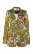 Moda Operandi Marc Jacobs Floral-print Silk-cotton Blazer Size: 00