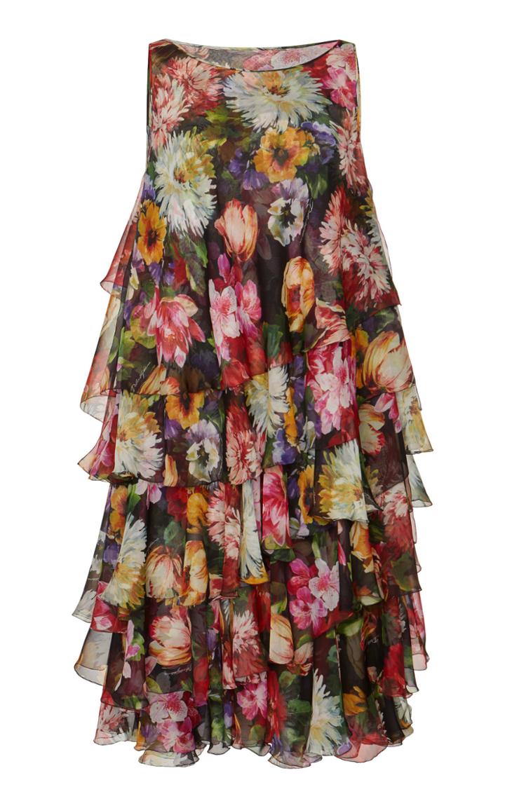 Dolce & Gabbana Floral Chiffon Dress