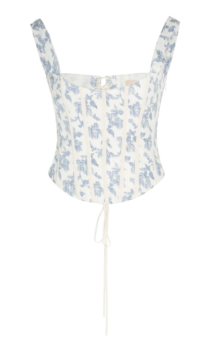 Moda Operandi Brock Collection Floral -printed Corset Top Size: 0