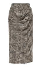 Y/project Twist-detailed High-rise Crepe Midi Skirt