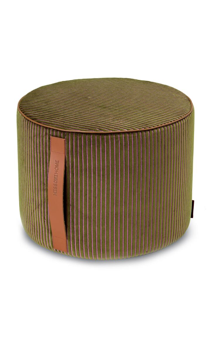 Missoni Rafah Cotton-blend Corduroy Cylindrical Pouf