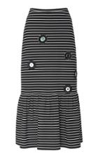 Cynthia Rowley Ava Embellished Knit Midi Skirt
