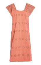 Pippa Holt Pink And Brown Cotton Midi Caftan