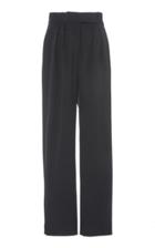 Delpozo Pleated Virgin Wool Wide-leg Pants