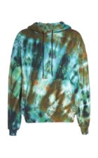 Moda Operandi Amiri Tie-dyed Loopback Cotton-jersey Hooded Sweatshirt Size: M