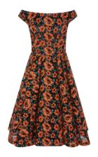 Zac Posen Floral Embroidered Off The Shoulder Dress