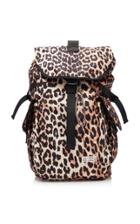 Ganni Leopard-print Shell Backpack
