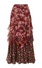 Anna Sui Painted Posey Border Skirt