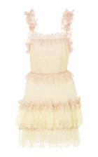 Blumarine Tiered Lace Mini Dress