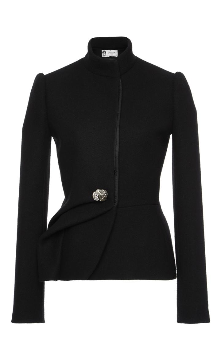 Lanvin Brooch Detail Fitted Blazer