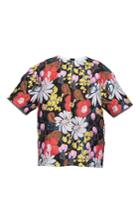 Marni Short Sleeve Floral Crew Neck Top