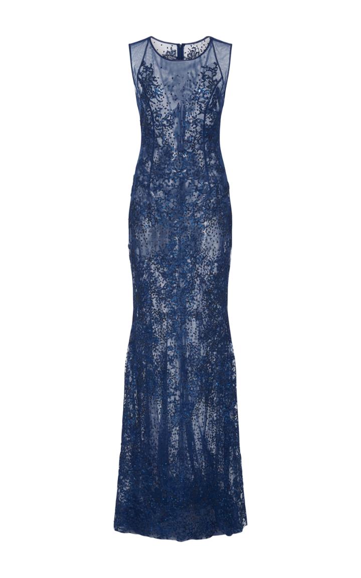 Georges Hobeika Sheer Embellished Gown
