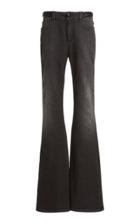 Moda Operandi Dundas Braided Leather Detailed Flared-leg Jeans