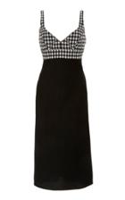 Tome Gingham Crepe Bodice Dress