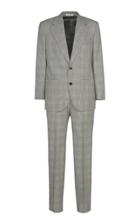 Husbands Paris Checked Single-breasted Wool Suit Size: 46