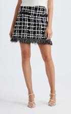 Moda Operandi Oscar De La Renta Knit Fringe Hem Mini Skirt