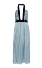 Philosophy Di Lorenzo Serafini Embellished Halterneck Satin Midi Dress