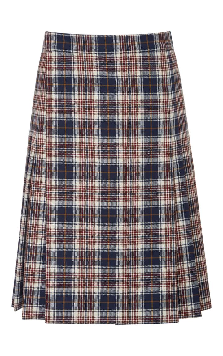 Tory Burch Loretta Milano Tartan Skirt