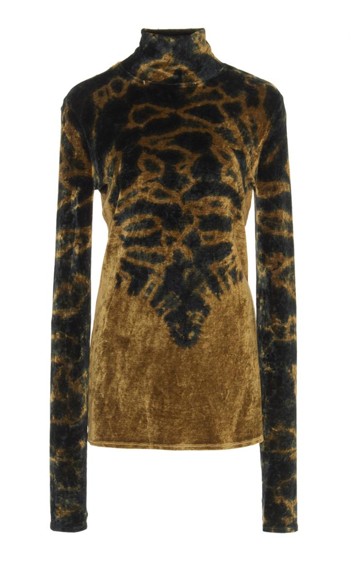 Proenza Schouler Velvet Jersey Long Sleeve Top