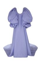 Moda Operandi Emilia Wickstead Puffed Sleeve Cloqu Dress Size: 8