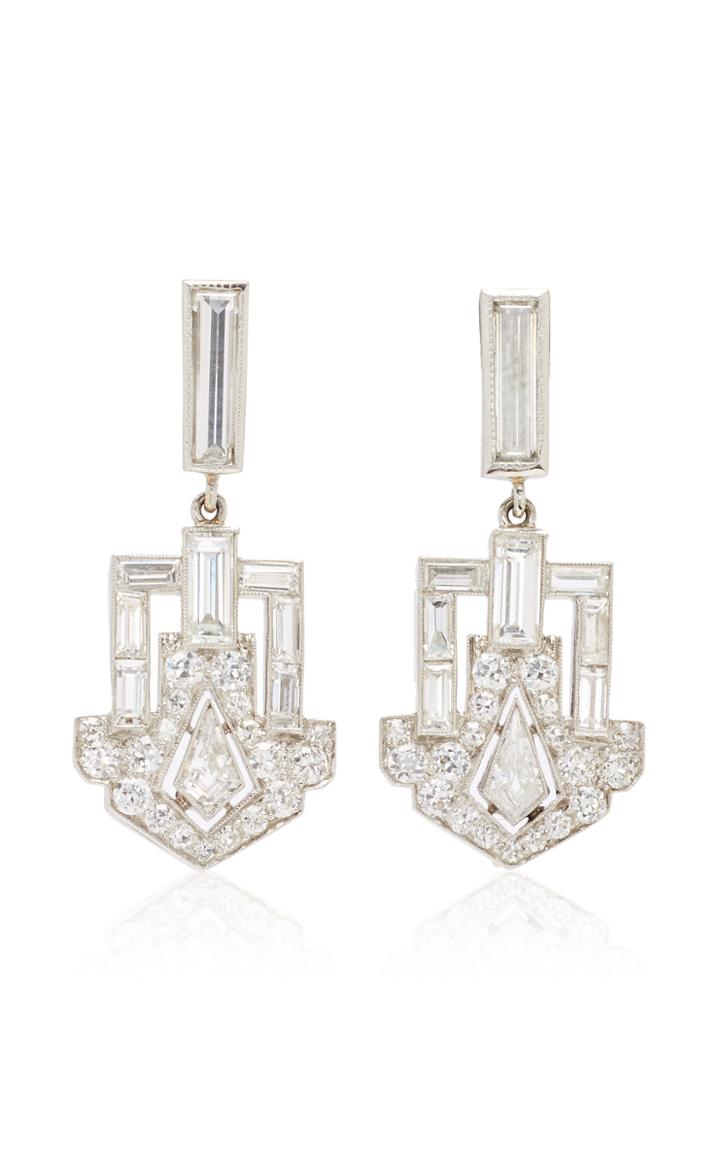 Mindi Mond Dangling Deco Shield Earrings
