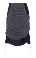Moda Operandi Richard Malone Double-layer Ruched Satin-tulle Skirt Size: Xs