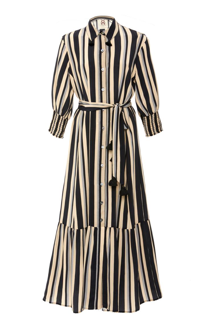 Figue Indiana Belted Silk Dress