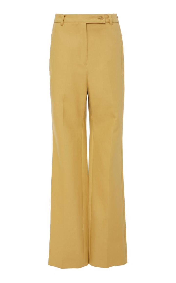 Cyclas Cotton Cloth Semi Flare Pants