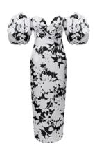 Moda Operandi Rasario Printed Satin Corset Dress Size: 34