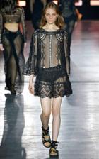 Alberta Ferretti Sheer Silk Mini Dress
