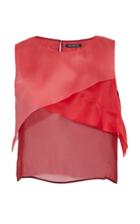 Mi Jong Lee Sleeveless Layered Organza Short Top