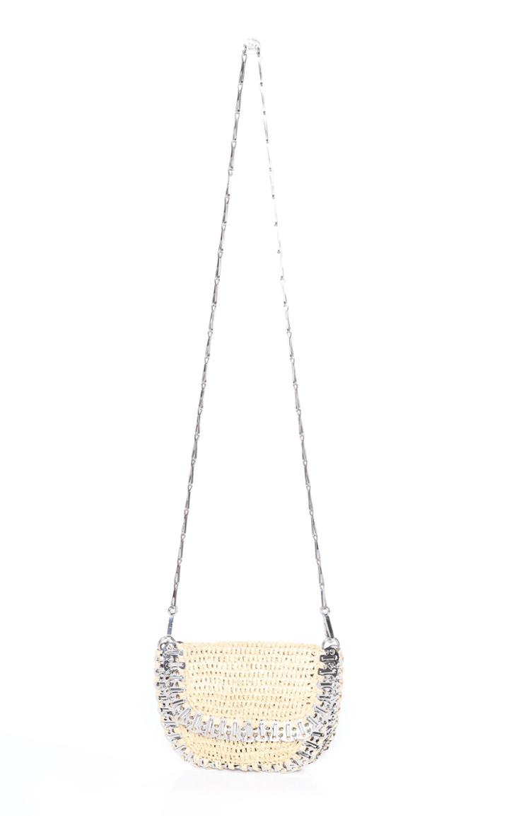 Moda Operandi Paco Rabanne 1969 Metallic Disc Messenger Crossbody Bag