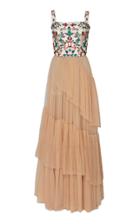 Sandra Mansour Chant Festif Embroidered Tulle Gown