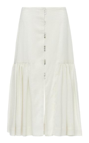 Studio Cut Pleated Jacquard Skirt