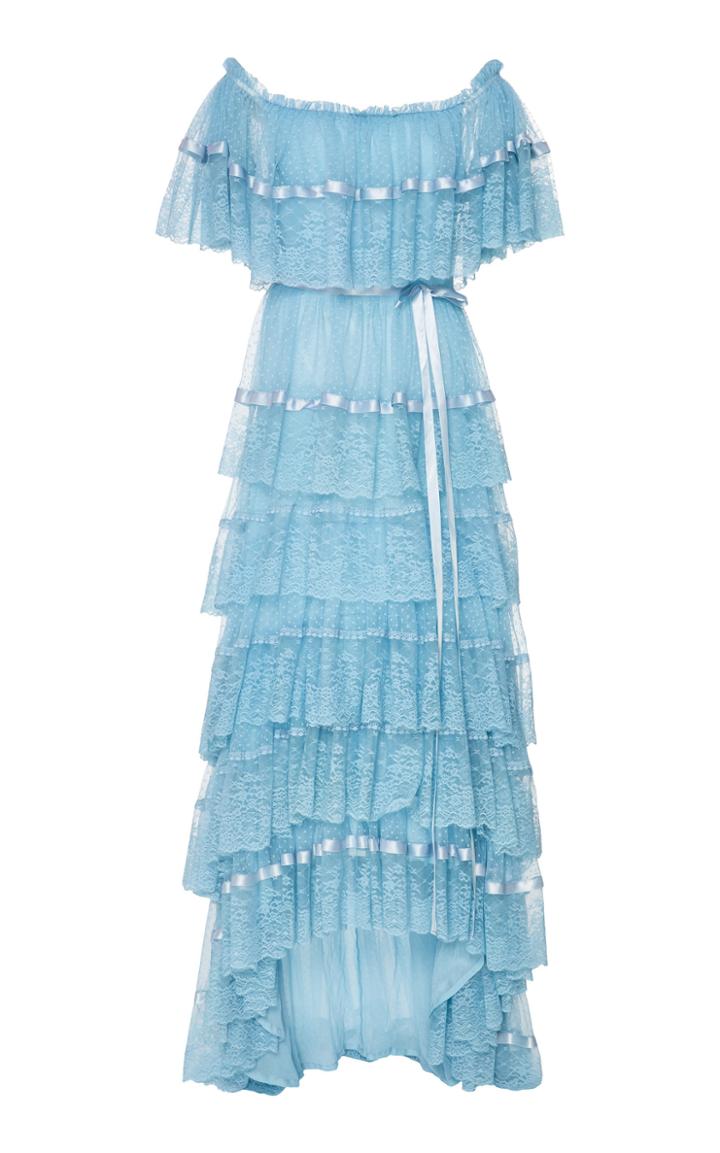 Moda Operandi Loveshackfancy Fabia Ruffle Gown Size: 00