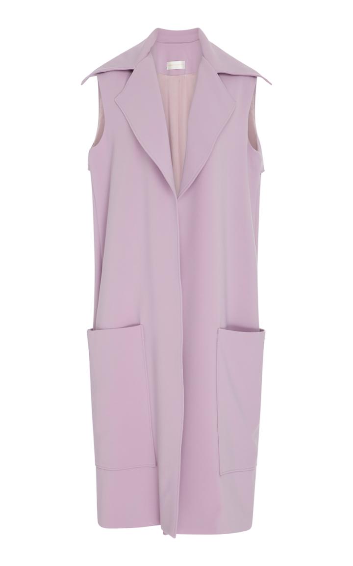 Christian Siriano Textured Crepe Vest