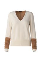 Moda Operandi Akris Contrast-cuff Cashmere Sweater